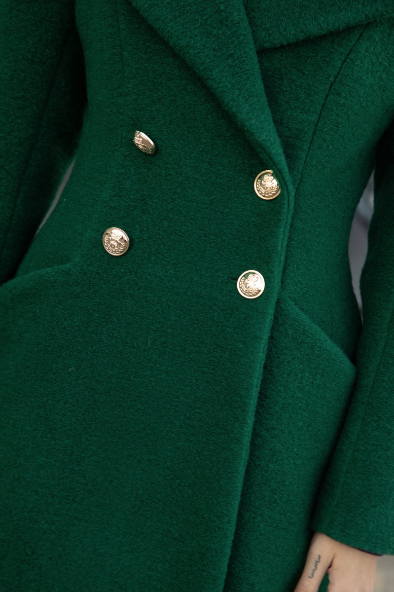 Зелено палто "DOLCE VITA"
