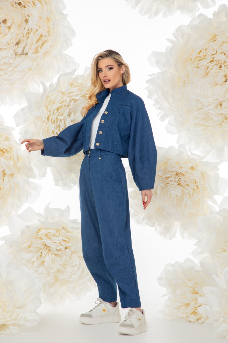 Дънков широк панталон "QUIET POWER"