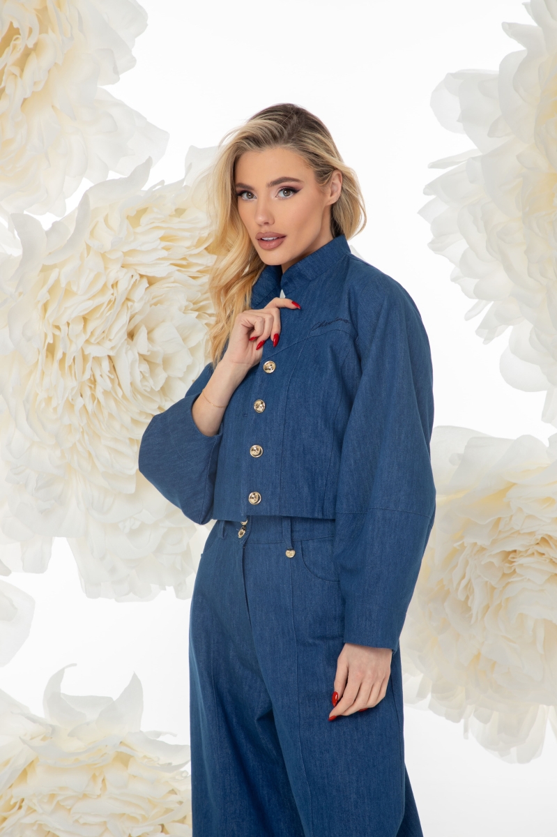 Дънков широк панталон "QUIET POWER"